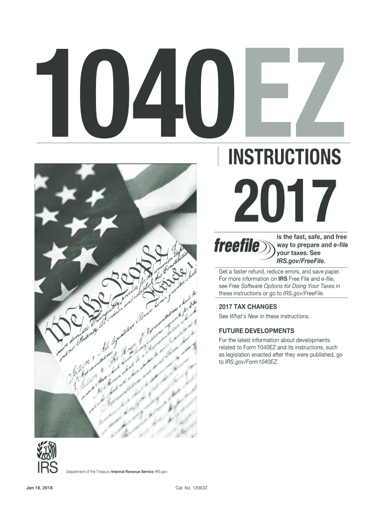  1040ez 2017-2024