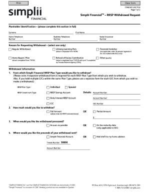  Simplii Financial Rrsp Withdrawal Form 2017