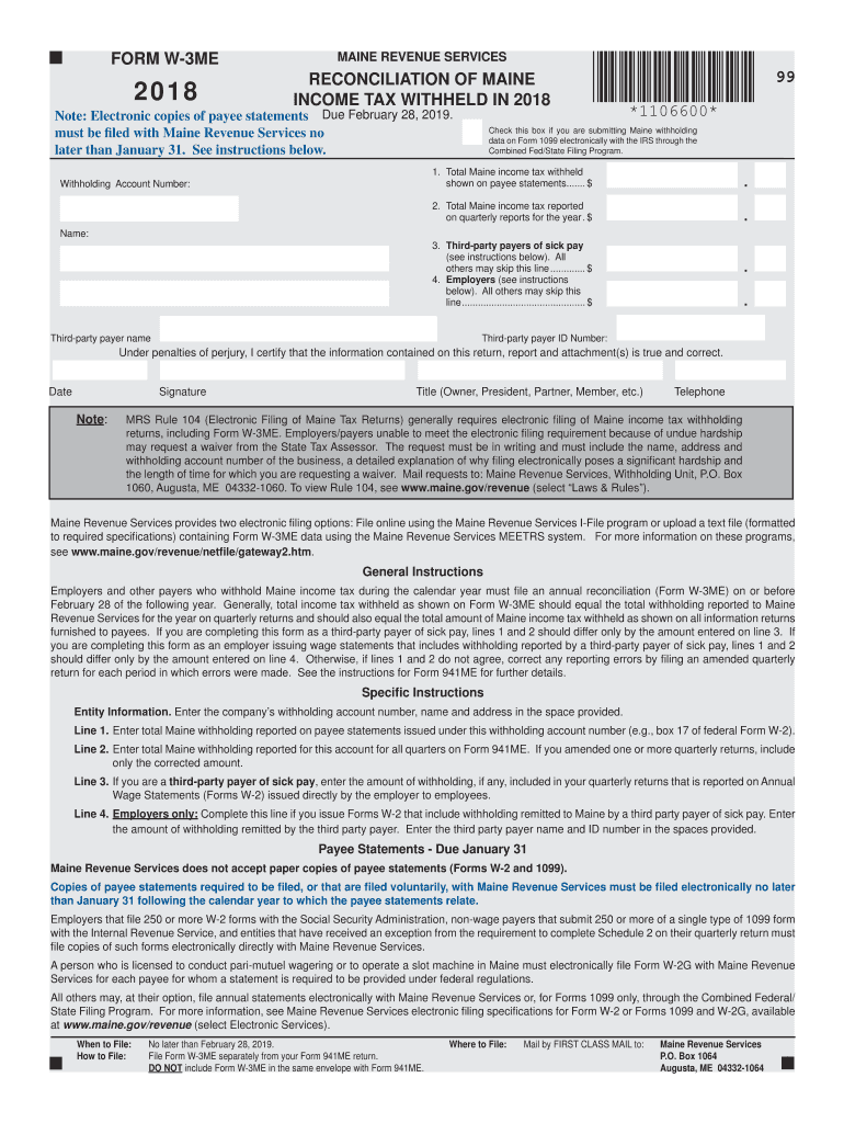  Note Electronic Copies of Payee Statements Due February 28, 2018