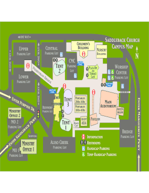 Saddleback Church Campus Map  Form