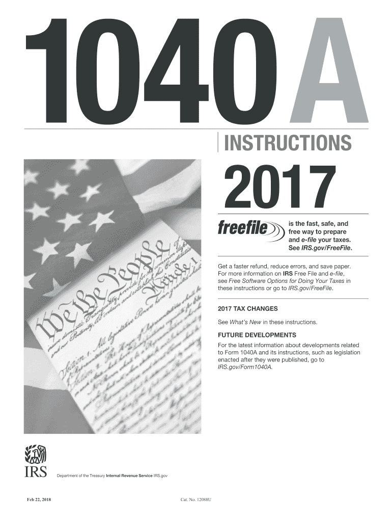 1040 Instructions 20172024 Form Fill Out and Sign Printable PDF