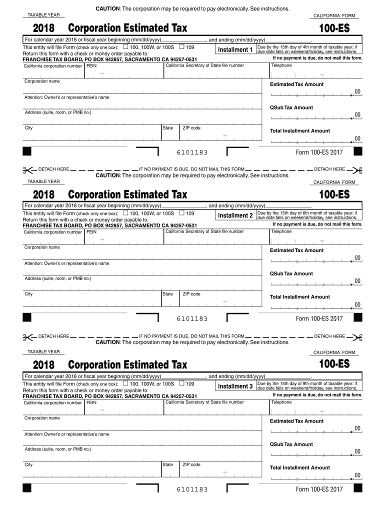  Estimated Form 2018