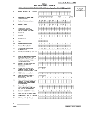 Ncc Form