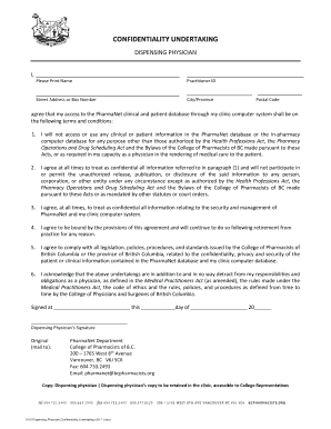 DISPENSING PHYSICIAN  Form