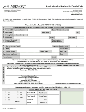 Form Vd 119 Texas