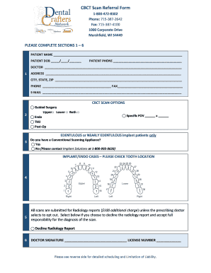 Cbct Referral Form