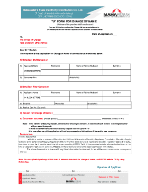 How to Change Name on Electricity Bill Mahadiscom Online  Form