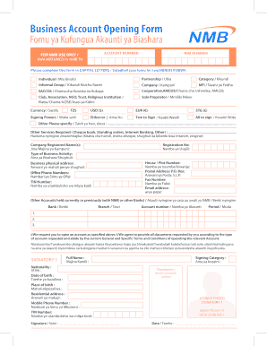 Jinsi Ya Kuandika Barua Ya Kufungua Akaunti Ya Kikundi  Form