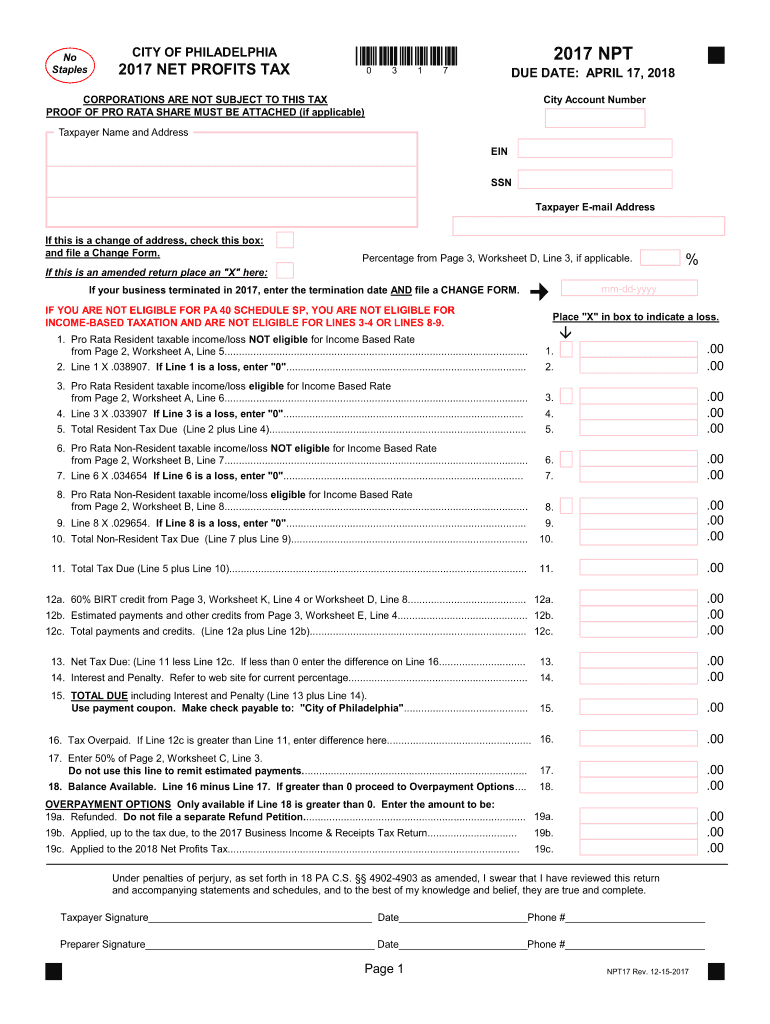  Npt  Form 2017