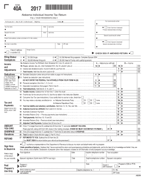 #10 Comm Office  Alabama Department of Revenue  Form