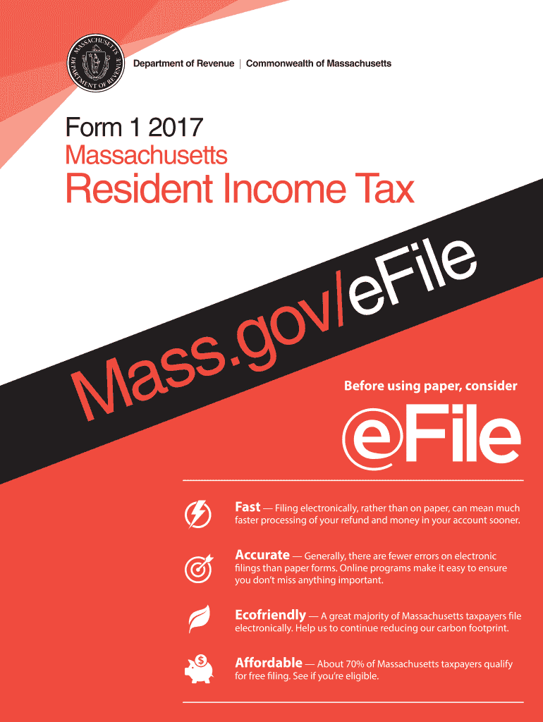  Ma Resident Income Tax Form 1 Instructions 2017