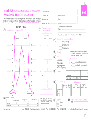 Mediven Mondi Made to Measure Form