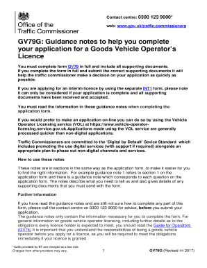 Gv79g Guidance Form