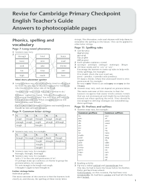 Revise for Cambridge Primary Checkpoint English PDF Download  Form