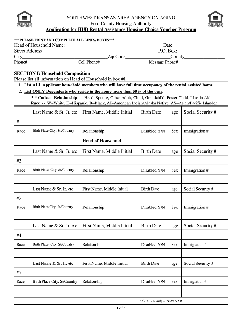 SOUTHWEST KANSAS AREA AGENCY on AGING  Form