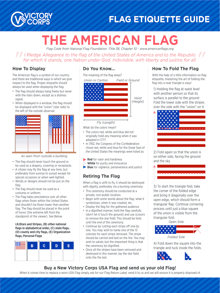 FLAG ETIQUETTE GUIDE  Form