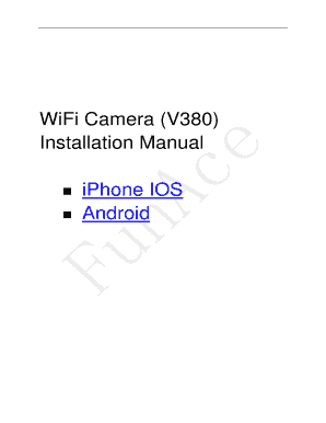 V380 Pro Camera Manual PDF  Form