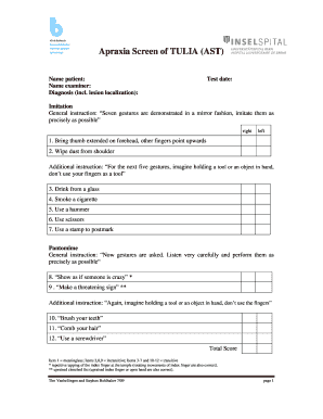 Tulia Screen PDF  Form