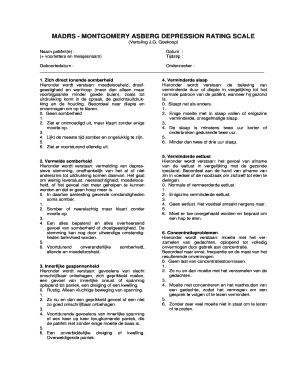 Madrs Scale Printable  Form