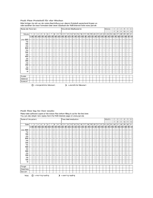 Peak Flow Protokoll Excel Download  Form
