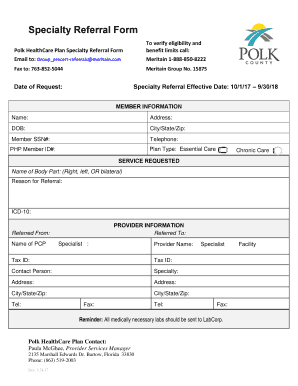 Indigent Health Care Polk Healthcare Plan  Form