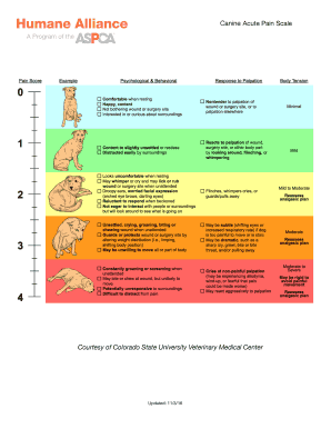 Courtesy of Colorado State University Veterinary Medical Center  Form