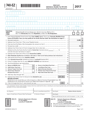 Kentucky 740 Tax Form