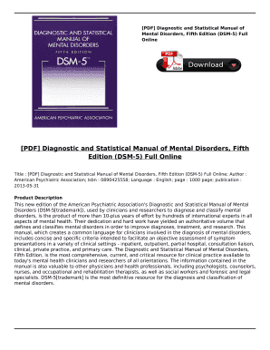 Dsm 5 PDF Download  Form