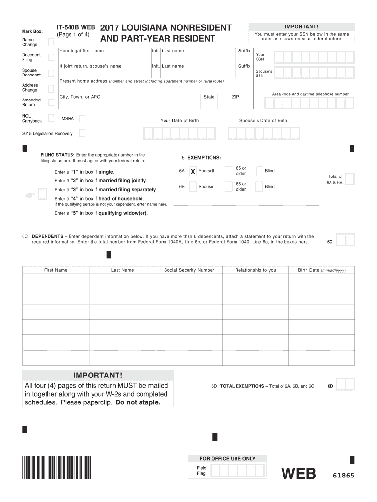  it 540b  Form 2017