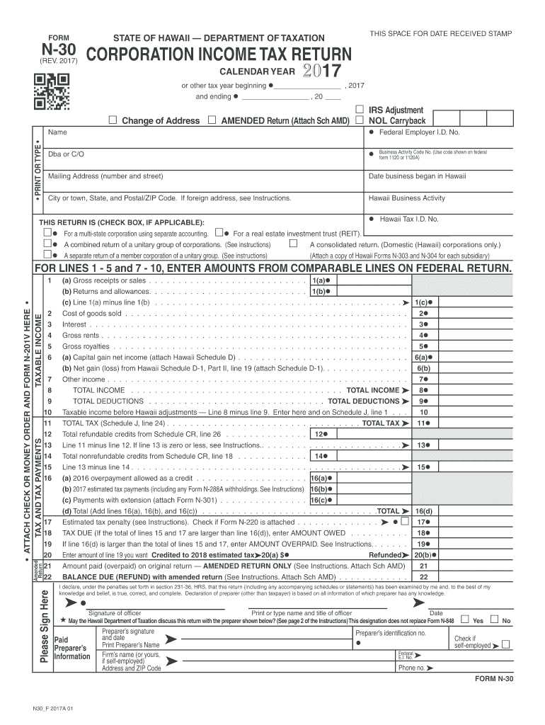  Form 30 Hi 2017