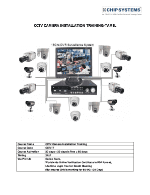 Cctv Camera Training Books PDF  Form