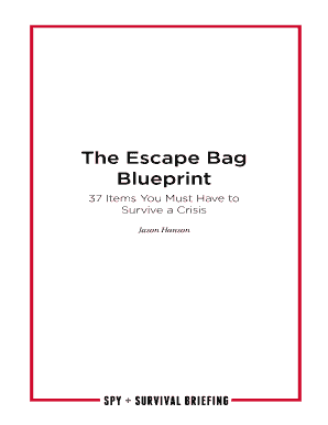 The Escape Bag Blueprint  Form