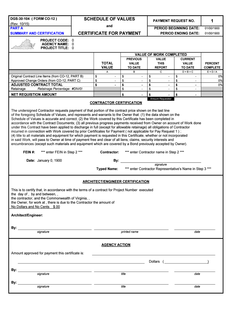 Dgs 30 104 Form Co 12