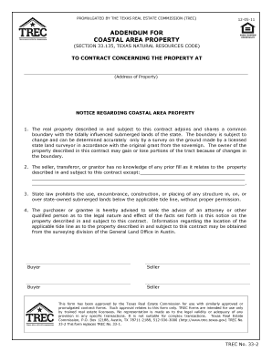 Trec No 33  Form