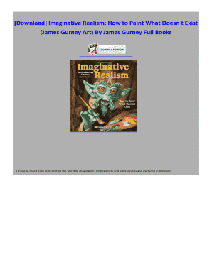 Imaginative Realism James Gurney PDF  Form