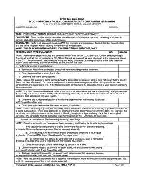 Combat Casualty Assessment Sheet  Form
