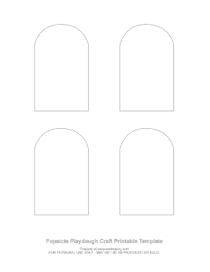 Printable Popsicle Template  Form