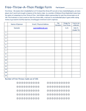 Throw Fundraiser Template  Form