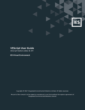 Ies Vescript User Guide  Form