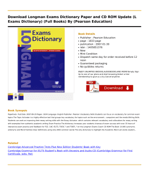 Longman Exams Dictionary PDF  Form