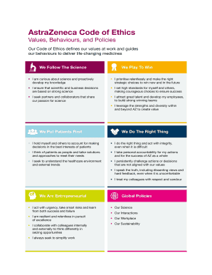 Astrazeneca Values  Form