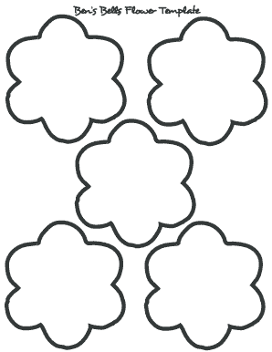 Bens Bells Flower Template  Form