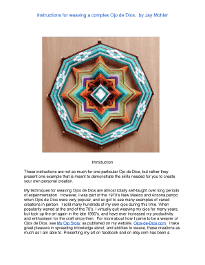 Ojo De Dios Instructions PDF  Form