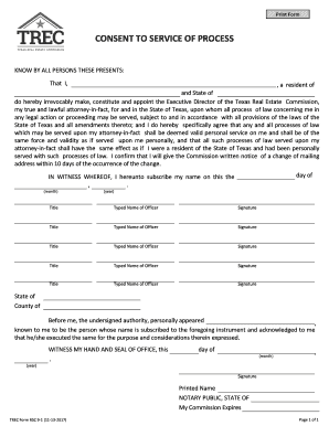 Rsc 1 Service  Form