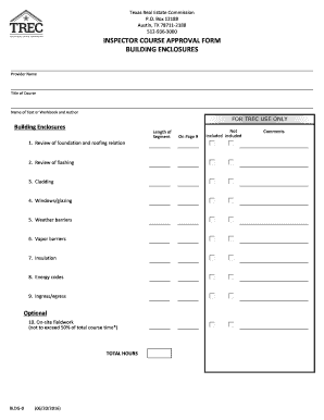 Real Estate Finance TREC  Form