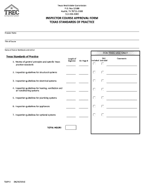 Texas Tsop  Form