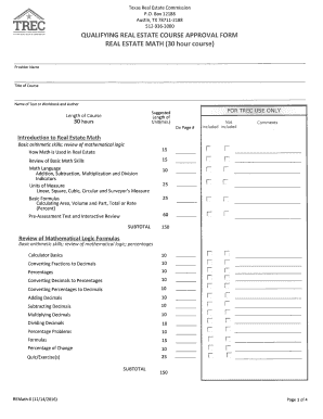 Texas Real Estate Commission Trec Texas Gov  Form