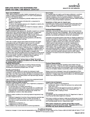 Sodexo Fmla  Form