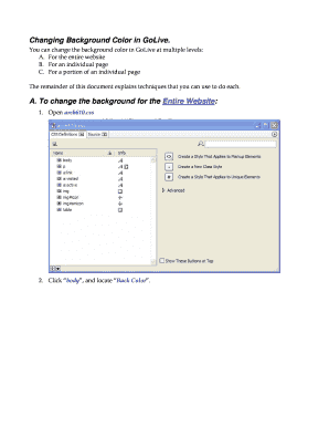 PDF Background Color Change Online  Form