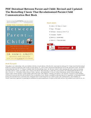 Between Parent and Child PDF  Form